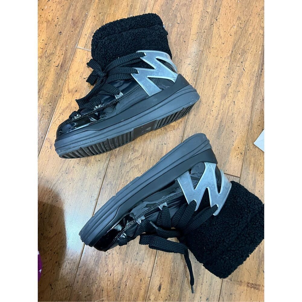 Moncler Womens Insolux Faux Fur ankle boots size 36 - Picture 3 of 14